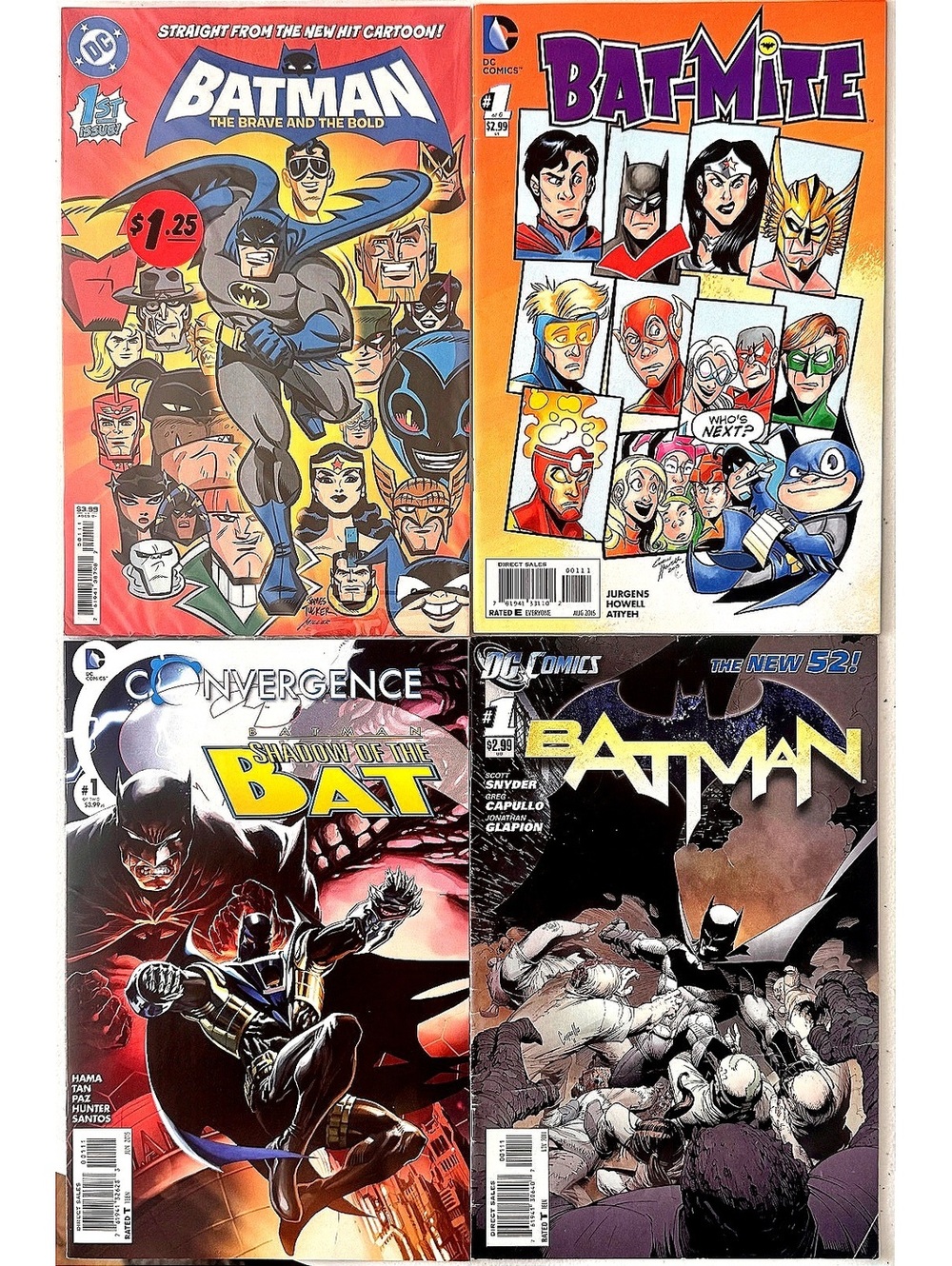 DC Comics Batman #1s New 52, Shadow of Bat, Batmite & Brave & Bold VG